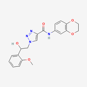 N-(2,3-dihydro-1,4-benzodioxin-6-yl)-1-[2-hydroxy-2-(2-methoxyphenyl)ethyl]-1H-1,2,3-triazole-4-carboxamide