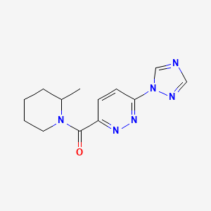 (6-(1H-1,2,4-triazol-1-yl)pyridazin-3-yl)(2-methylpiperidin-1-yl)methanone