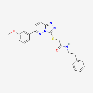 2-((6-(3-methoxyphenyl)-[1,2,4]triazolo[4,3-b]pyridazin-3-yl)thio)-N-phenethylacetamide