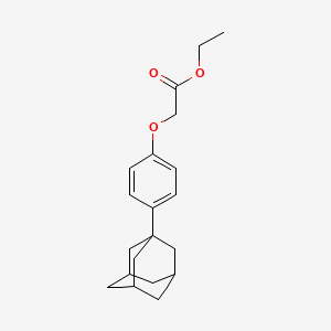 Ethyl 2-(4-((3r,5r,7r)-adamantan-1-yl)phenoxy)acetate