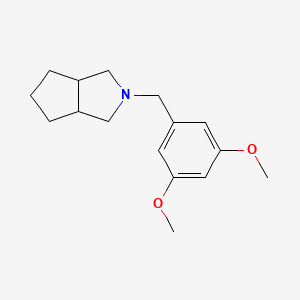 2-[(3,5-Dimethoxyphenyl)methyl]-3,3a,4,5,6,6a-hexahydro-1H-cyclopenta[c]pyrrole