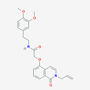 2-((2-allyl-1-oxo-1,2-dihydroisoquinolin-5-yl)oxy)-N-(3,4-dimethoxyphenethyl)acetamide