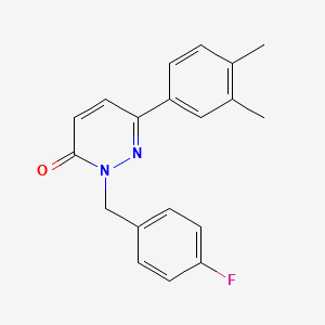 6-(3,4-Dimethylphenyl)-2-[(4-fluorophenyl)methyl]pyridazin-3-one