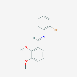 2-{(E)-[(2-bromo-4-methylphenyl)imino]methyl}-6-methoxyphenol