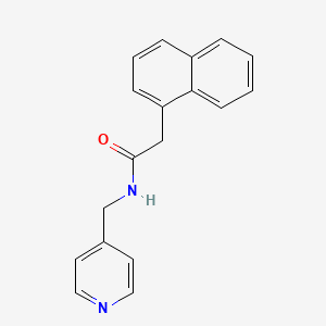 molecular formula C18H16N2O B2425315 2-Naphthyl-N-(4-pyridylmethyl)ethanamide CAS No. 927129-48-4