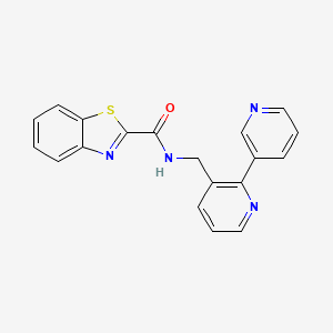 molecular formula C19H14N4OS B2425318 N-([2,3'-bipyridin]-3-ylmethyl)benzo[d]thiazole-2-carboxamide CAS No. 2034562-88-2
