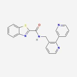 N-([2,3'-bipyridin]-3-ylmethyl)benzo[d]thiazole-2-carboxamide