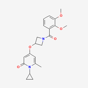 1-cyclopropyl-4-((1-(2,3-dimethoxybenzoyl)azetidin-3-yl)oxy)-6-methylpyridin-2(1H)-one