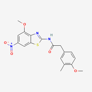 2-(4-methoxy-3-methylphenyl)-N-(4-methoxy-6-nitrobenzo[d]thiazol-2-yl)acetamide