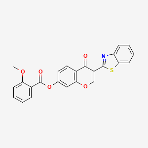3-(benzo[d]thiazol-2-yl)-4-oxo-4H-chromen-7-yl 2-methoxybenzoate