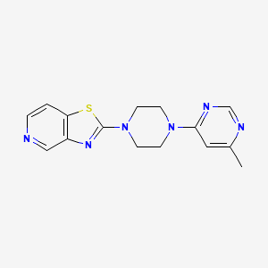 2-[4-(6-Methylpyrimidin-4-yl)piperazin-1-yl]-[1,3]thiazolo[4,5-c]pyridine