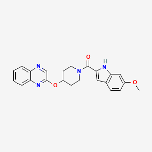 (6-methoxy-1H-indol-2-yl)(4-(quinoxalin-2-yloxy)piperidin-1-yl)methanone