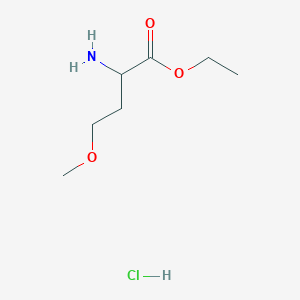 molecular formula C7H16ClNO3 B2425345 Ethyl (2RS)-2-amino-4-methoxybutyrate hydrochloride CAS No. 322394-70-7