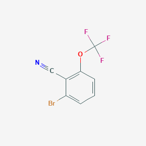molecular formula C8H3BrF3NO B2425351 2-Bromo-6-(trifluoromethoxy)benzonitrile CAS No. 1805474-55-8
