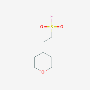 molecular formula C7H13FO3S B2425369 2-(Oxan-4-yl)ethanesulfonyl fluoride CAS No. 2137914-51-1