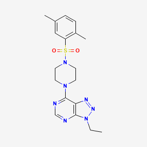 7-(4-((2,5-dimethylphenyl)sulfonyl)piperazin-1-yl)-3-ethyl-3H-[1,2,3]triazolo[4,5-d]pyrimidine