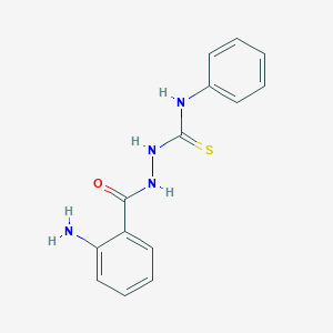 molecular formula C14H14N4OS B2425389 2-(2-aminobenzoyl)-N-phenyl-1-hydrazinecarbothioamide CAS No. 3542-39-0
