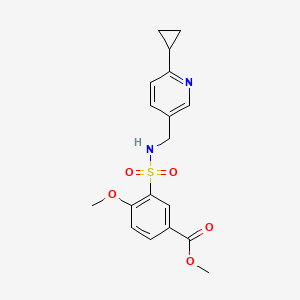 Methyl 3-{[(6-cyclopropylpyridin-3-yl)methyl]sulfamoyl}-4-methoxybenzoate