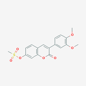 B2425411 3-(3,4-dimethoxyphenyl)-2-oxo-2H-chromen-7-yl methanesulfonate CAS No. 869080-78-4
