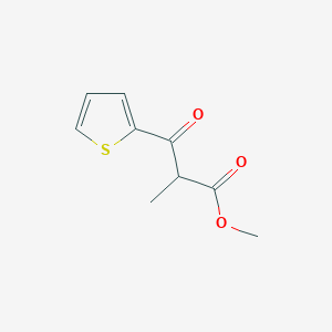 molecular formula C9H10O3S B2425420 甲基 2-甲基-3-氧代-3-(噻吩-2-基)丙酸酯 CAS No. 60848-31-9