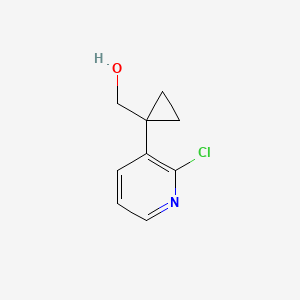 molecular formula C9H10ClNO B2425427 [1-(2-Chloropyridin-3-yl)cyclopropyl]methanol CAS No. 2228418-61-7