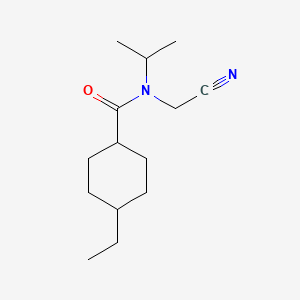 molecular formula C14H24N2O B2425429 N-(Cyanomethyl)-4-ethyl-N-propan-2-ylcyclohexane-1-carboxamide CAS No. 1808475-70-8