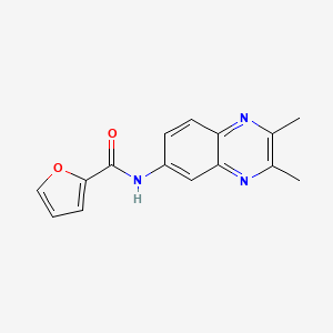 molecular formula C15H13N3O2 B2425432 N-(2,3-dimethylquinoxalin-6-yl)furan-2-carboxamide CAS No. 672950-08-2