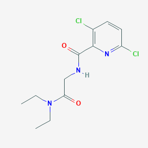 molecular formula C12H15Cl2N3O2 B2425434 2-[(3,6-dichloropyridin-2-yl)formamido]-N,N-diethylacetamide CAS No. 1259100-09-8