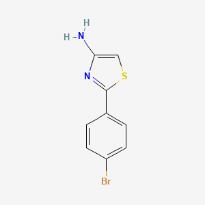 molecular formula C9H7BrN2S B2425436 2-(4-溴苯基)-1,3-噻唑-4-胺 CAS No. 1555162-42-9
