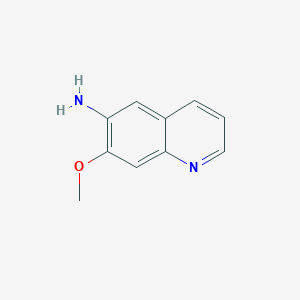 molecular formula C10H10N2O B2425450 7-甲氧基喹啉-6-胺 CAS No. 1356016-60-8