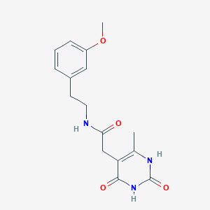 molecular formula C16H19N3O4 B2425463 N-(3-methoxyphenethyl)-2-(6-methyl-2,4-dioxo-1,2,3,4-tetrahydropyrimidin-5-yl)acetamide CAS No. 1172055-06-9