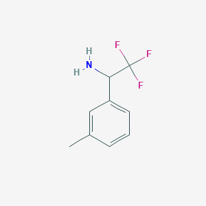 molecular formula C9H10F3N B2425483 2,2,2-Trifluoro-1-(M-tolyl)ethanamine CAS No. 886368-58-7