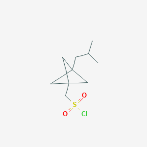 B2425499 [3-(2-Methylpropyl)-1-bicyclo[1.1.1]pentanyl]methanesulfonyl chloride CAS No. 2287281-04-1