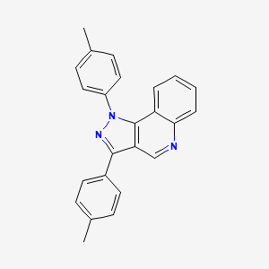 molecular formula C24H19N3 B2425505 1,3-bis(4-methylphenyl)-1H-pyrazolo[4,3-c]quinoline CAS No. 901245-63-4