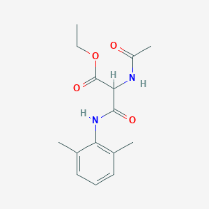 molecular formula C15H20N2O4 B2425517 Ethyl 2-(acetylamino)-3-(2,6-dimethylanilino)-3-oxopropanoate CAS No. 866017-97-2