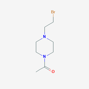 molecular formula C8H15BrN2O B2425518 1-[4-(2-Bromoethyl)piperazin-1-yl]ethanone CAS No. 696623-56-0