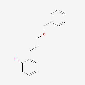 molecular formula C16H17FO B2425543 1-[3-(Benzyloxy)propyl]-2-fluorobenzene CAS No. 2140316-57-8