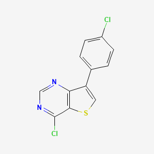 B2425546 4-Chloro-7-(4-chlorophenyl)thieno[3,2-d]pyrimidine CAS No. 827614-30-2