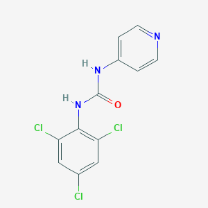 molecular formula C12H8Cl3N3O B024256 1-Pyridin-4-yl-3-(2,4,6-trichlorophenyl)urea CAS No. 97627-27-5