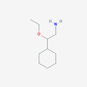 molecular formula C10H21NO B2425621 2-Cyclohexyl-2-ethoxyethan-1-amine CAS No. 1462419-77-7