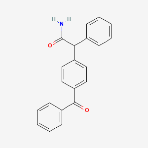 molecular formula C21H17NO2 B2425636 2-(4-Benzoylphenyl)-2-phenylacetamide CAS No. 338791-83-6