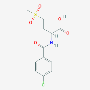 2-[(4-Chlorobenzoyl)amino]-4-(methylsulfonyl)butanoic acid