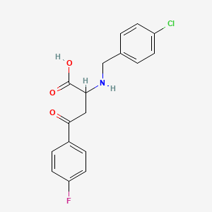 2-((4-Chlorobenzyl)amino)-4-(4-fluorophenyl)-4-oxobutanoic acid