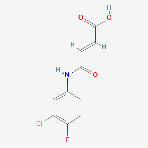 3-[(3-Chloro-4-fluorophenyl)carbamoyl]prop-2-enoic acid