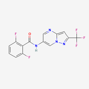 2,6-difluoro-N-(2-(trifluoromethyl)pyrazolo[1,5-a]pyrimidin-6-yl)benzamide