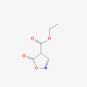 molecular formula C6H7NO4 B2425742 Ethyl 5-oxo-4,5-dihydroisoxazole-4-carboxylate CAS No. 500348-26-5; 73710-42-6