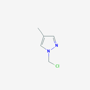 molecular formula C5H7ClN2 B2425743 1-(chloromethyl)-4-methyl-1H-pyrazole CAS No. 757152-30-0