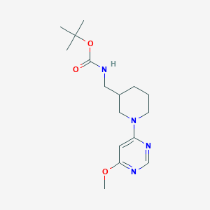 molecular formula C16H26N4O3 B2425802 tert-Butyl ((1-(6-methoxypyrimidin-4-yl)piperidin-3-yl)methyl)carbamate CAS No. 1353973-91-7