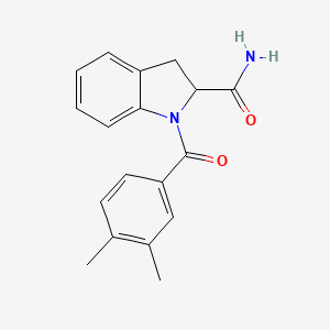 1-(3,4-Dimethylbenzoyl)indoline-2-carboxamide