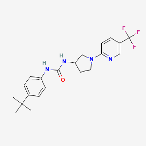 1-(4-(Tert-butyl)phenyl)-3-(1-(5-(trifluoromethyl)pyridin-2-yl)pyrrolidin-3-yl)urea
